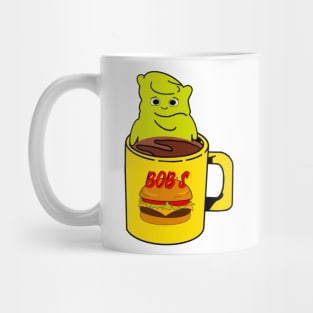 Burger Bob’s Coffee Mug With Melted Kuchi Kopi Illustration Mug